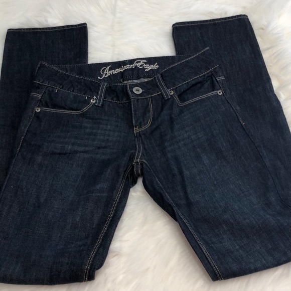 American Eagle 77 straight size 0 Reg dark wash - Picture 5 of 6